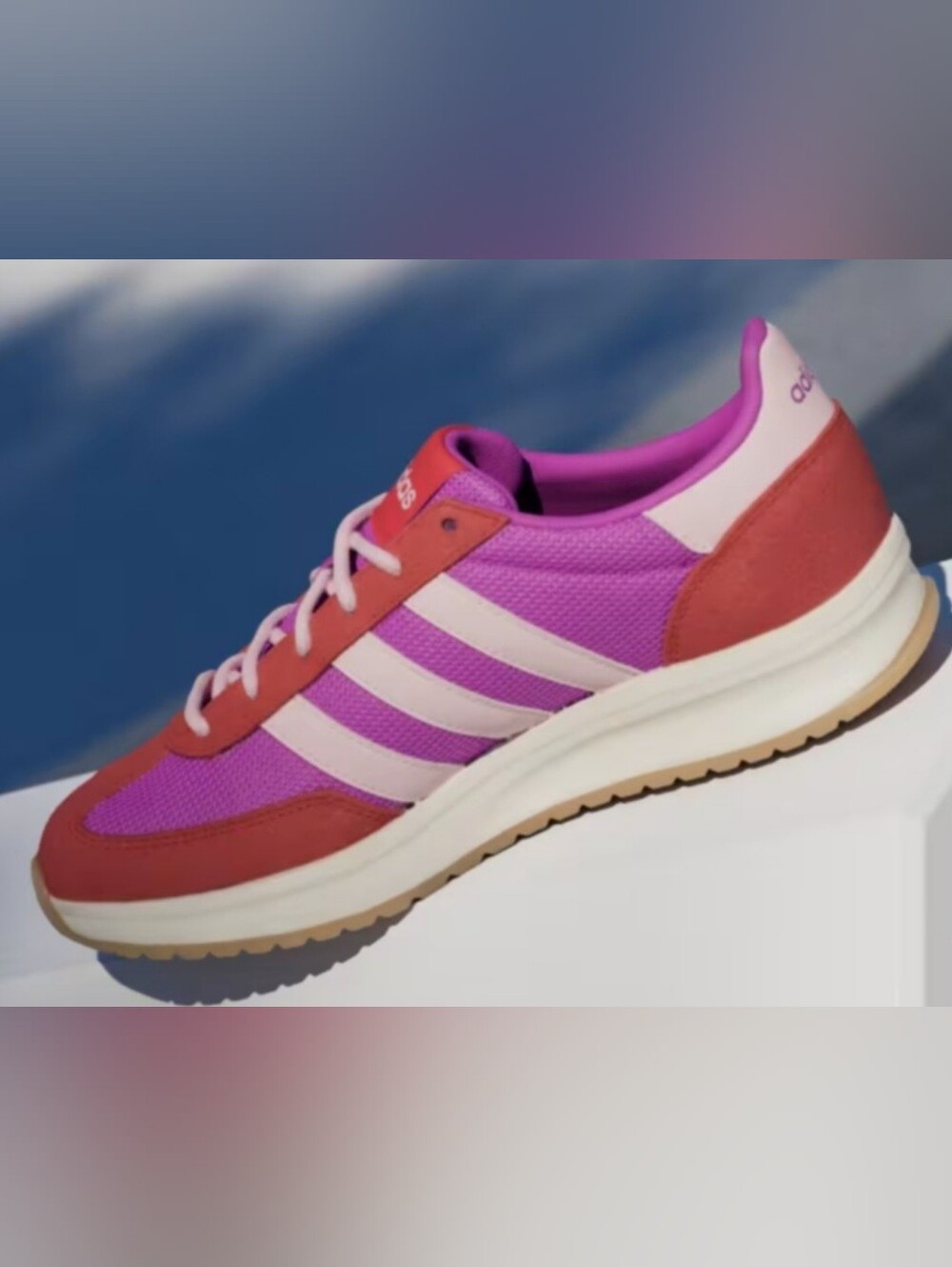 Adidas Run 70s 20J Women's Sneakers - Purple / Red / Pink - Picture 2 of 6